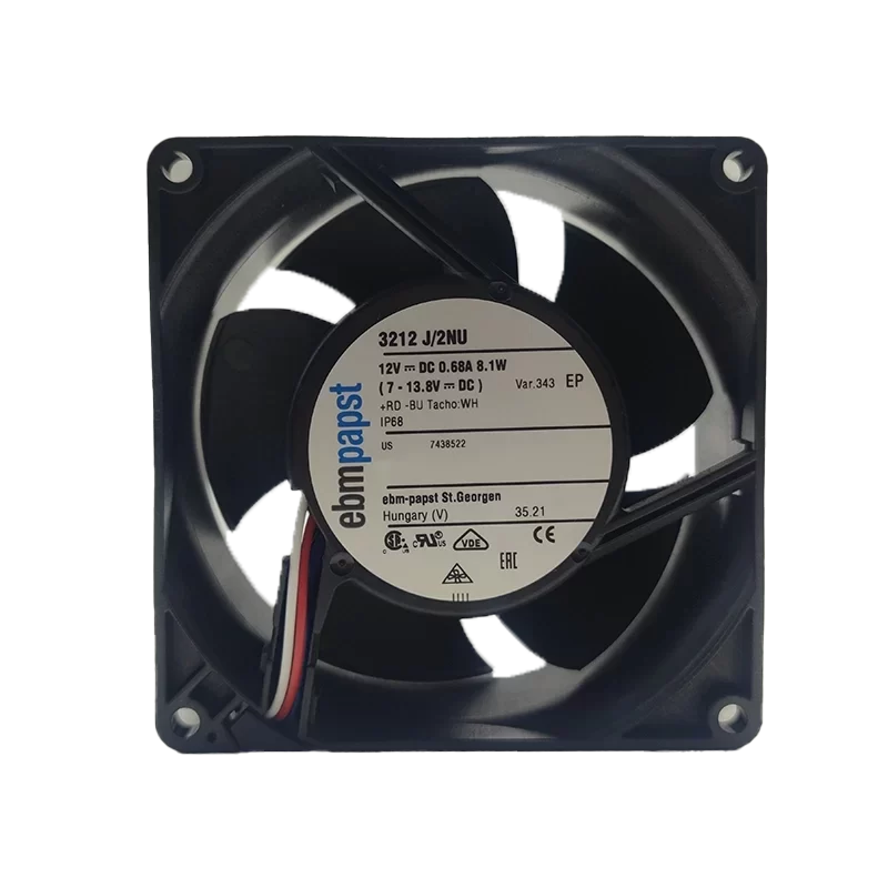3212J/2NU-343 ebmpapst 12V DC Axial Fan