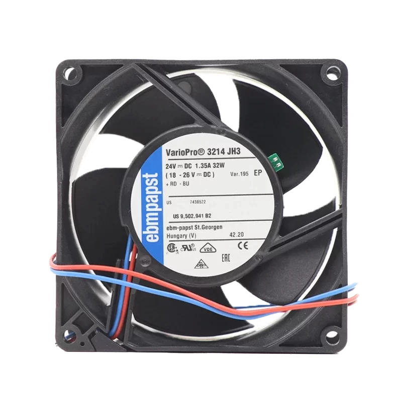 3214JH3-195 ebmpapst 24V DC Axial Fan