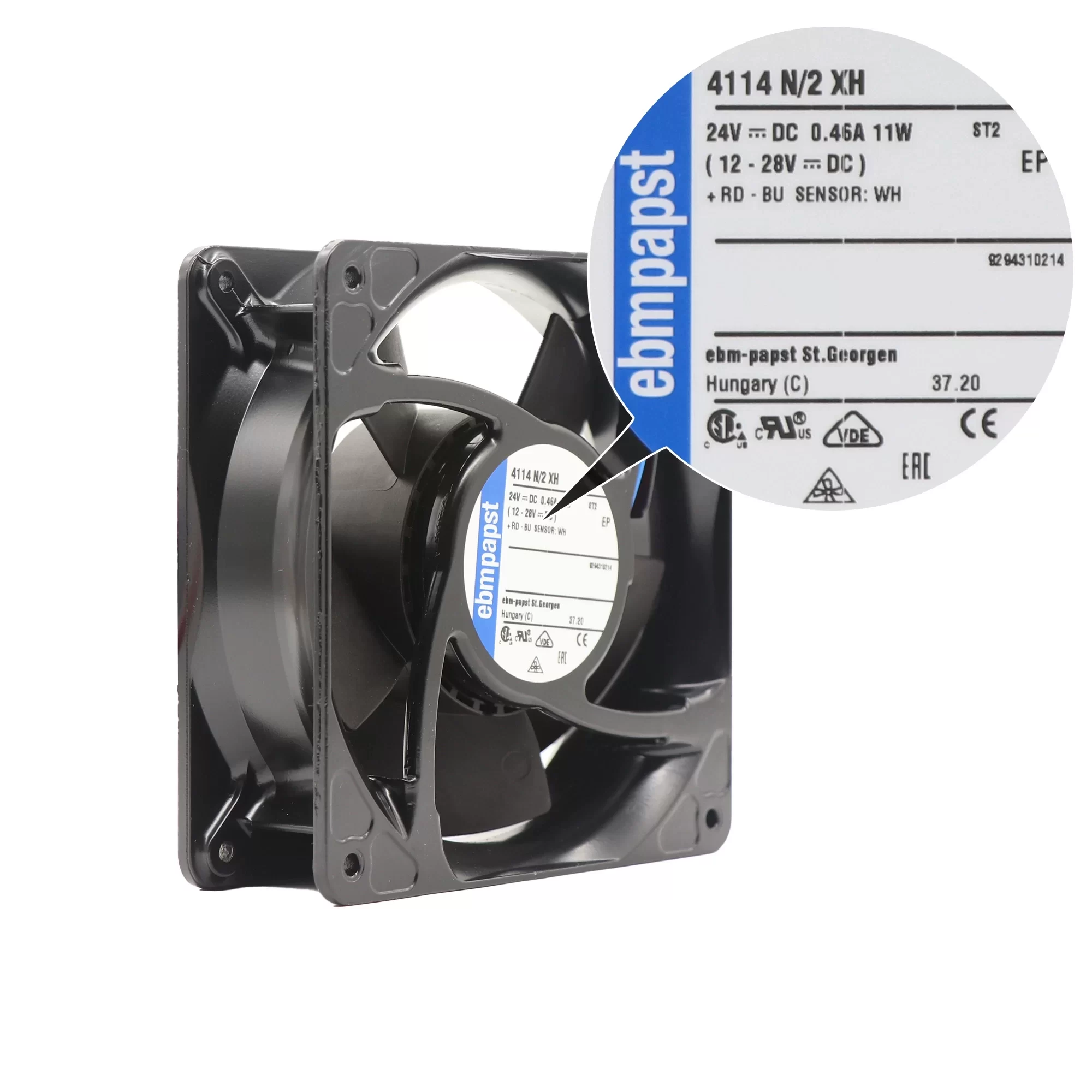 4114N/2XH ebmpapst 24V DC Axial Fan 4114N/2XH ebmpapst 24V DC Axial Fan