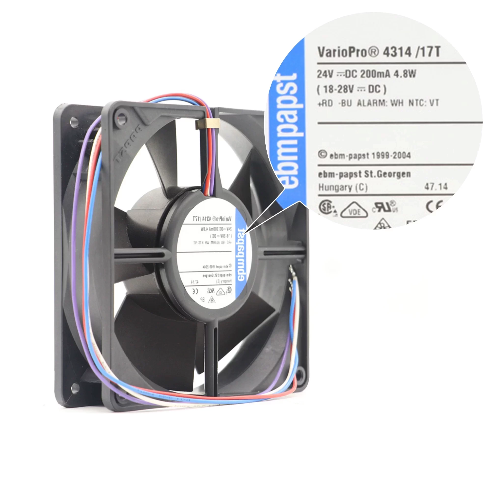 4314/17T ebmpapst 24V DC Axial Fan 4314/17T ebmpapst 24V DC Axial Fan