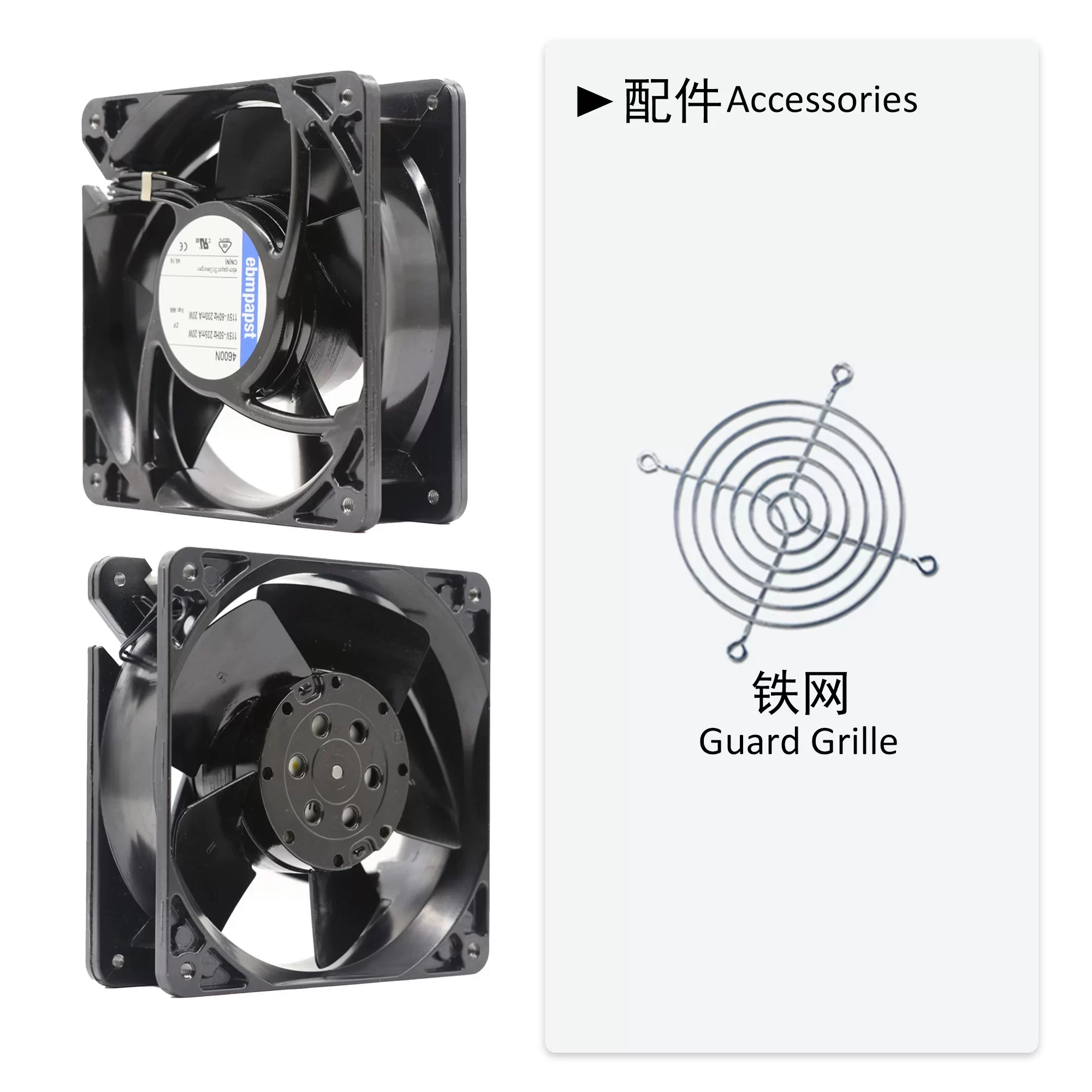 4600N-466 ebmpapst 115V AC Axial Fan 4600N-466 ebmpapst 115V AC Axial Fan