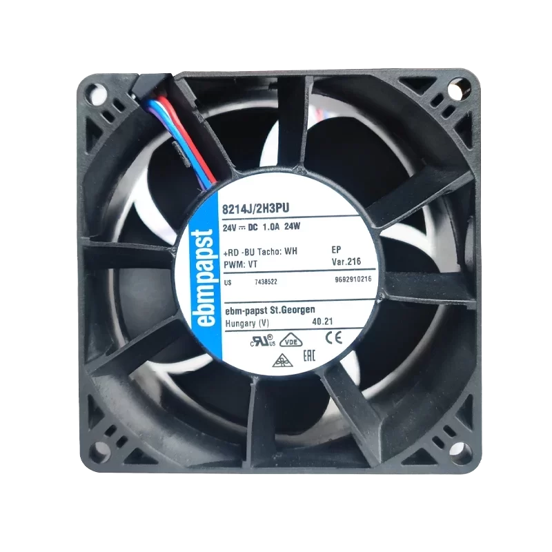 8214J/2H3PU-216 ebmpapst 24V DC Axial Fan