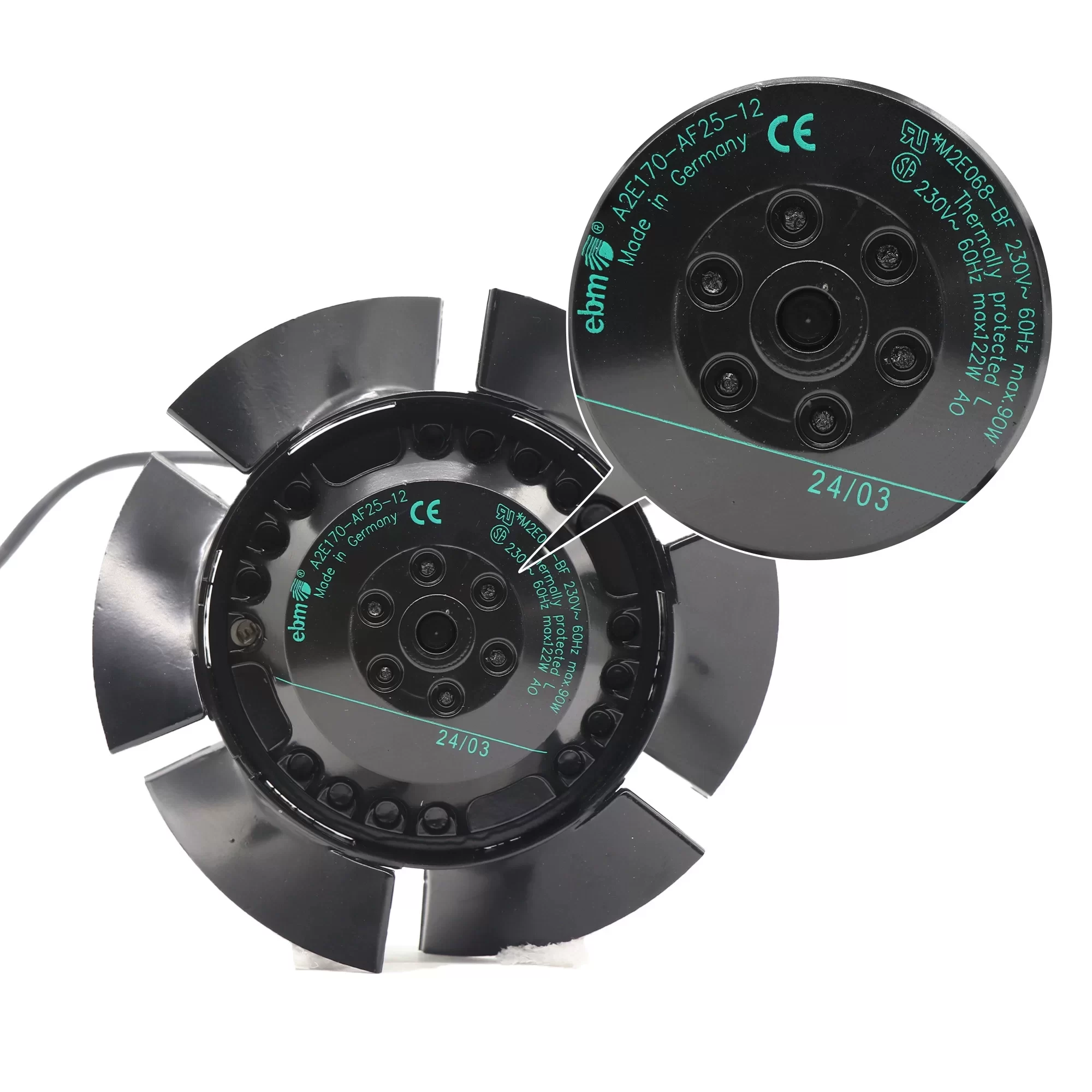 A2E170-AF25-12 ebmpapst 230V AC Axial Fan A2E170-AF25-12 ebmpapst 230V AC Axial Fan