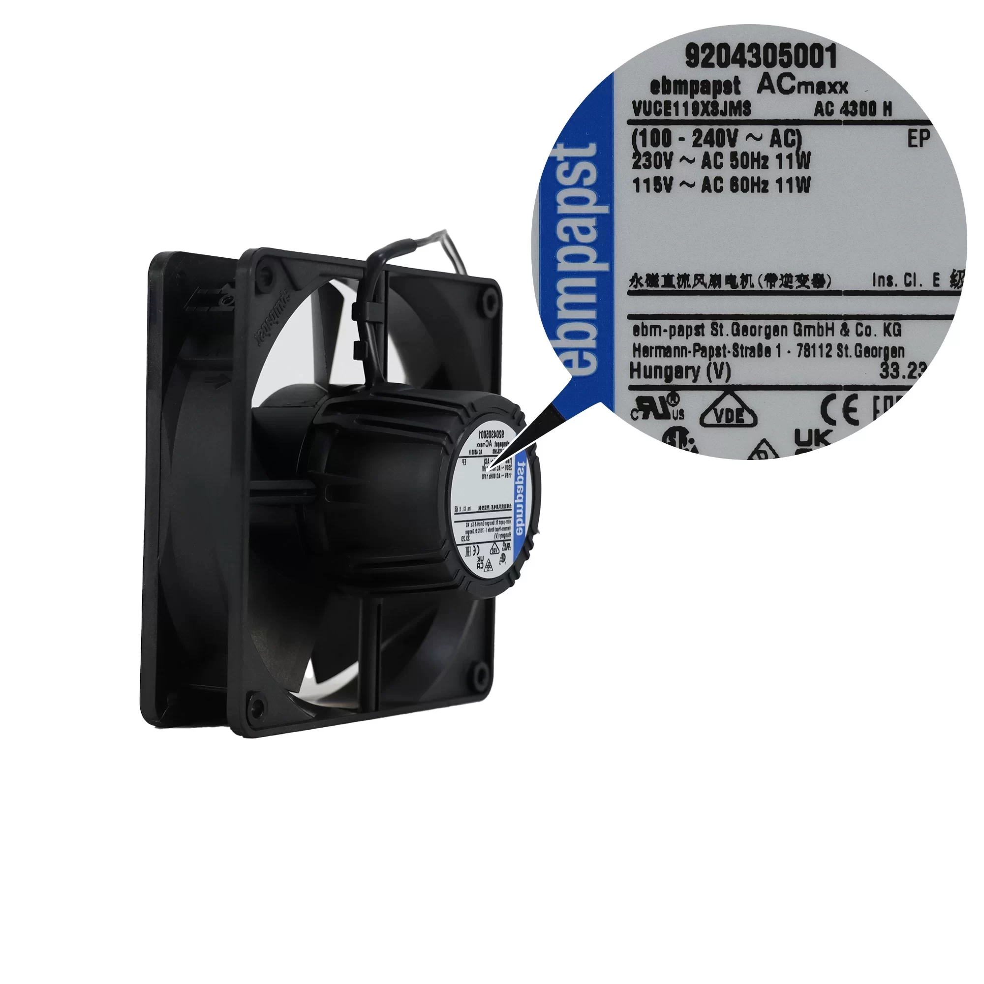 AC4300H ebmpapst 115/230V AC Axial Fan AC4300H ebmpapst 115/230V AC Axial Fan
