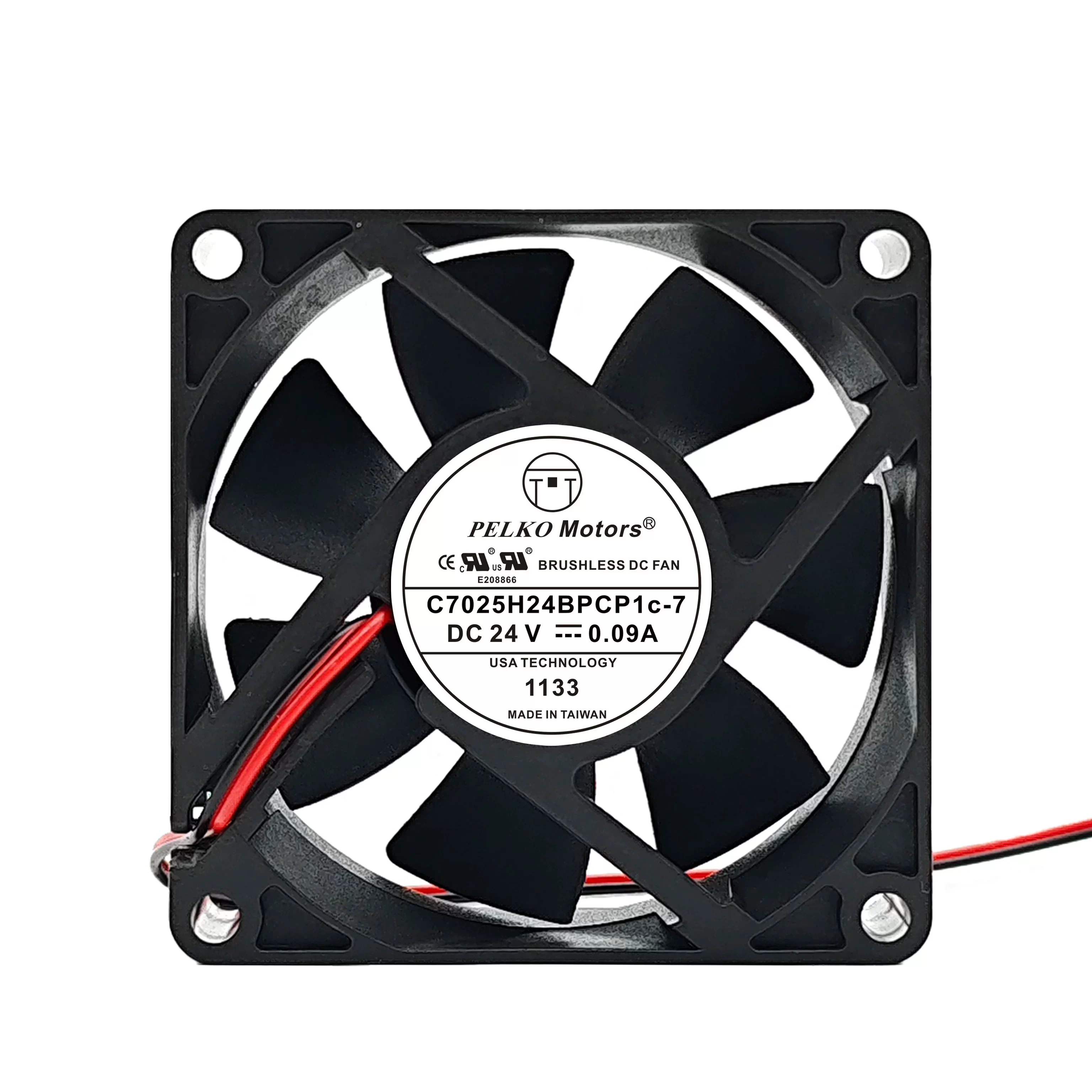 C7025H24BPCP1C-7 Pelko 24V DC Axial Fan