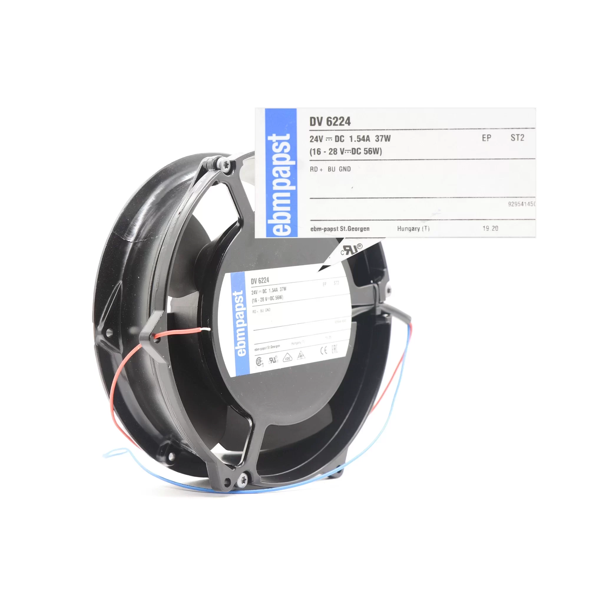 DV6224 ebmpapst 24V DC Axial Fan DV6224 ebmpapst 24V DC Axial Fan