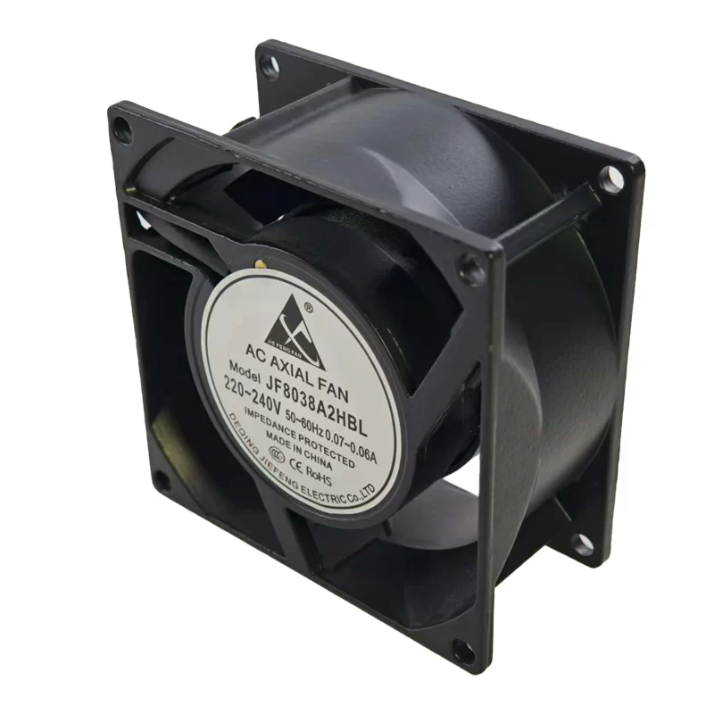 JF8038A2HBL JIEFENG 220-240V AC Axial Fan JF8038A2HBL JIEFENG 220-240V AC Axial Fan