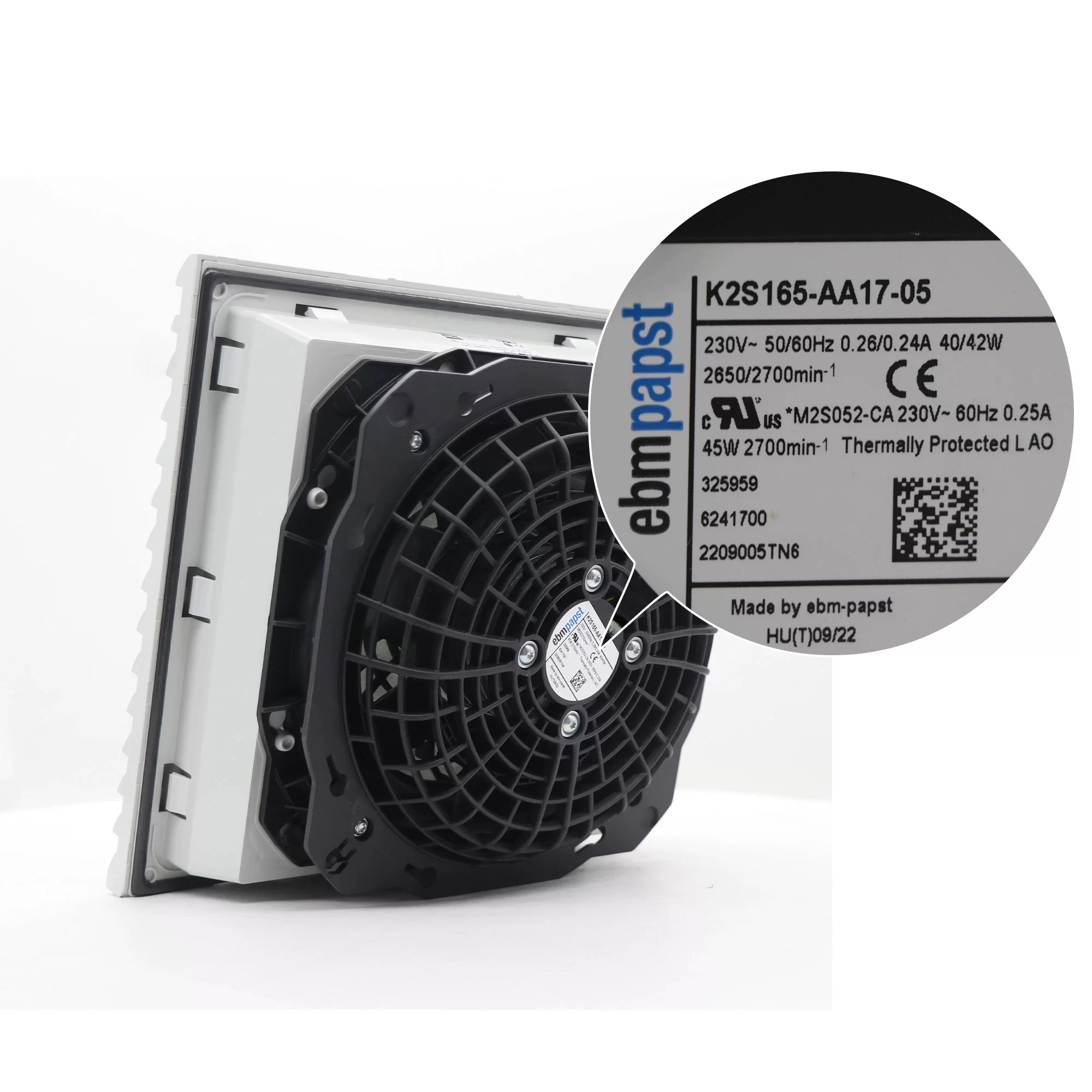SK3241.100 Rittal 230V AC Filter Fan K2S165-AA17-05 ebmpapst SK3241.100 Rittal 230V AC Filter Fan K2S165-AA17-05 ebmpapst