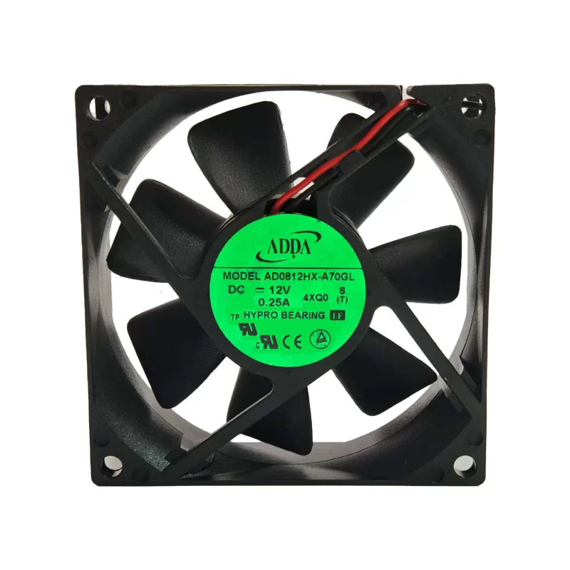 AD0812HX-A70GL ADDA 12V DC Axial Fan 80x25mm Hypro Bearing