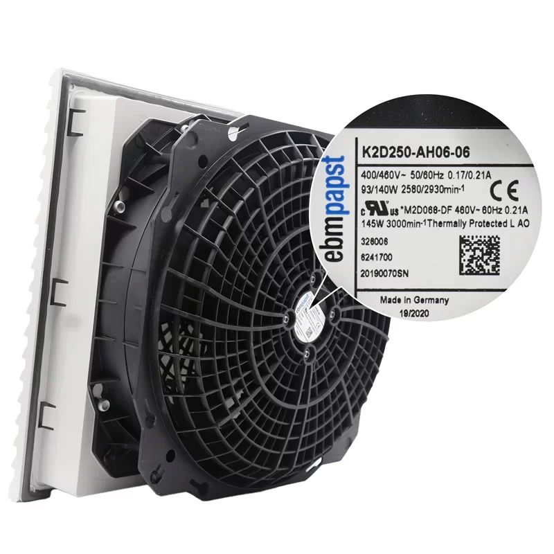 K2D250-AH06-06 ebmpapst SK3244.140 Rittal 400/460V AC Centrifugal Fan