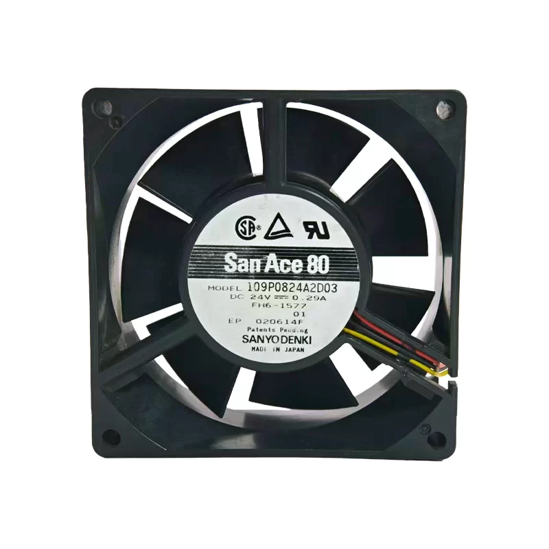 109P0824A2D03 Sanyo Denki 24V DC Axial Fan 80mm
