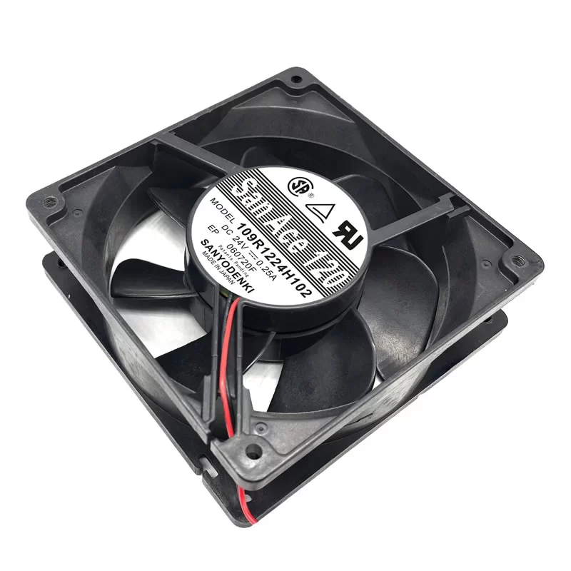 109R1224H102 Sanyo Denki 24V 0.25A DC Axial Fan 109R1224H102 Sanyo Denki 24V 0.25A DC Axial Fan