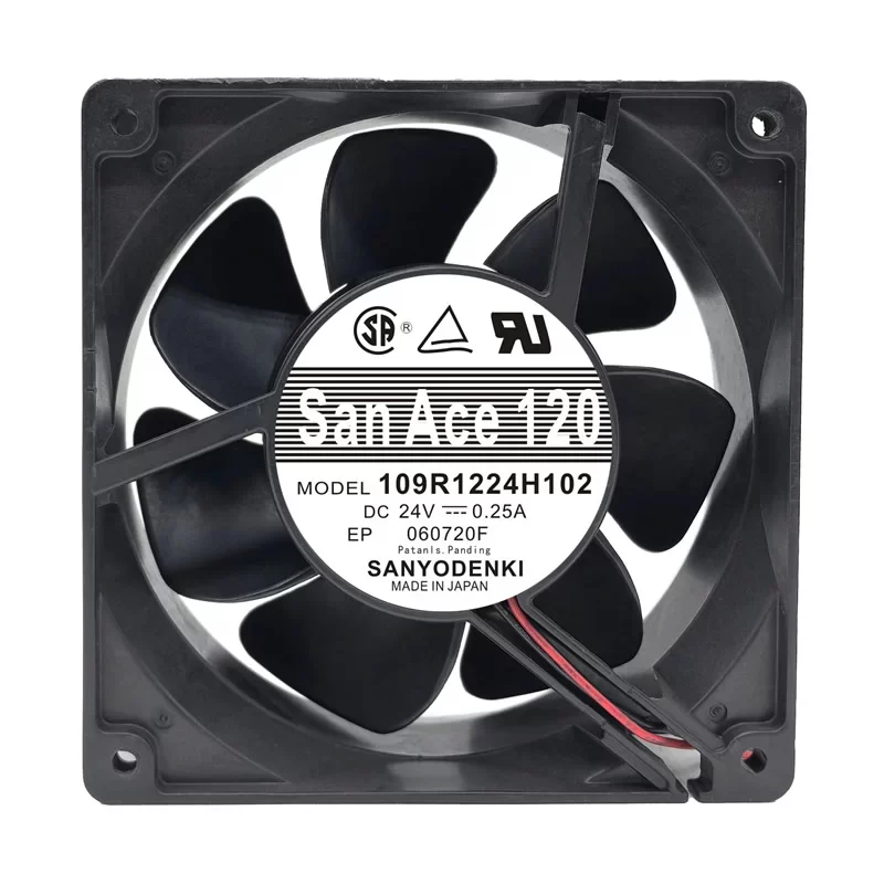 109R1224H102 Sanyo Denki 24V 0.25A DC Axial Fan