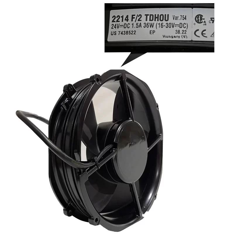 2214F/2TDHOU-754 ebmpapst 24V DC Axial Fan