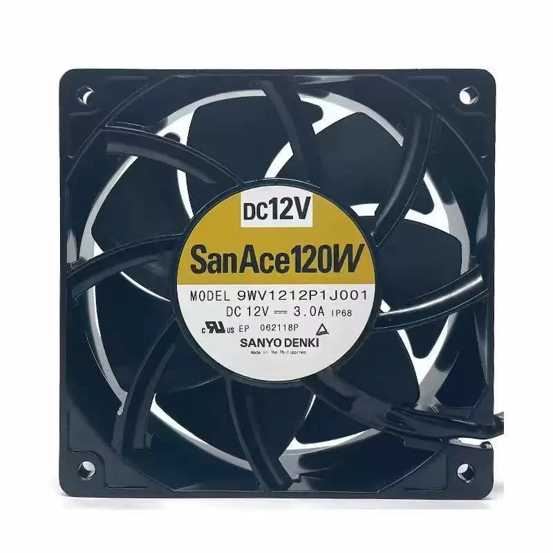 9WV1212P1J001 Sanyo Denki 12V DC Axial Fan IP68