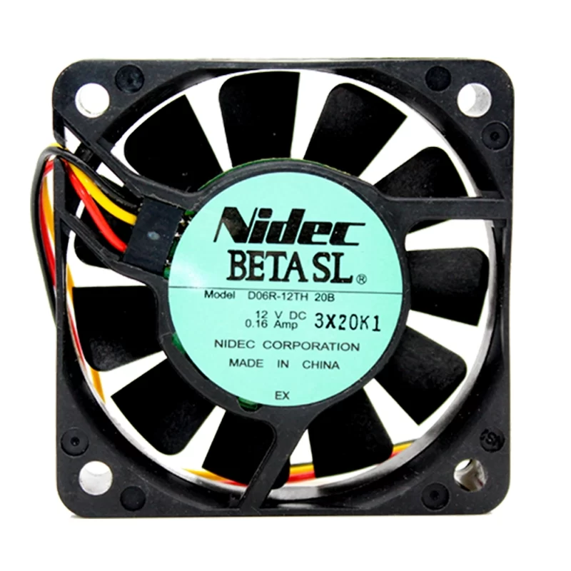 D06R-12TH Nidec 12V DC Axial Fan 60x15mm