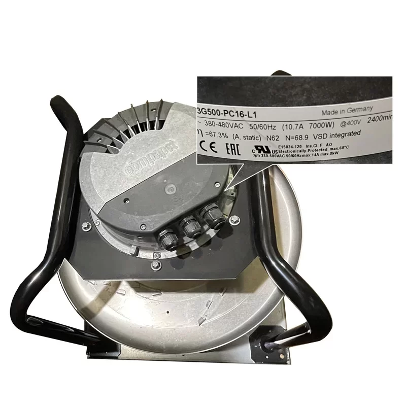 K3G500-PC16-L1 ebmpapst 400V EC Centrifugal Fan 500mm