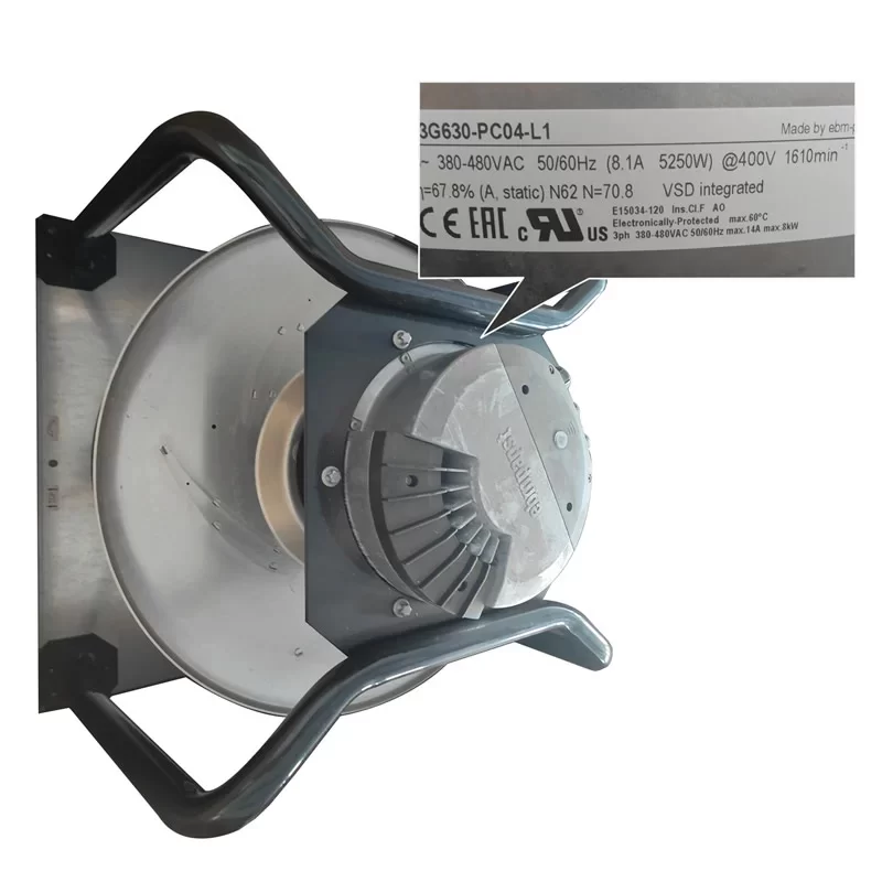 K3G630-PC04-L1 ebmpapst 400V EC Centrifugal Fan