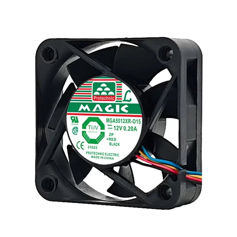 MGA5012XR-O15 Protechnic 12V 0.20A DC Axial Fan MGA5012XR-O15 Protechnic 12V 0.20A DC Axial Fan