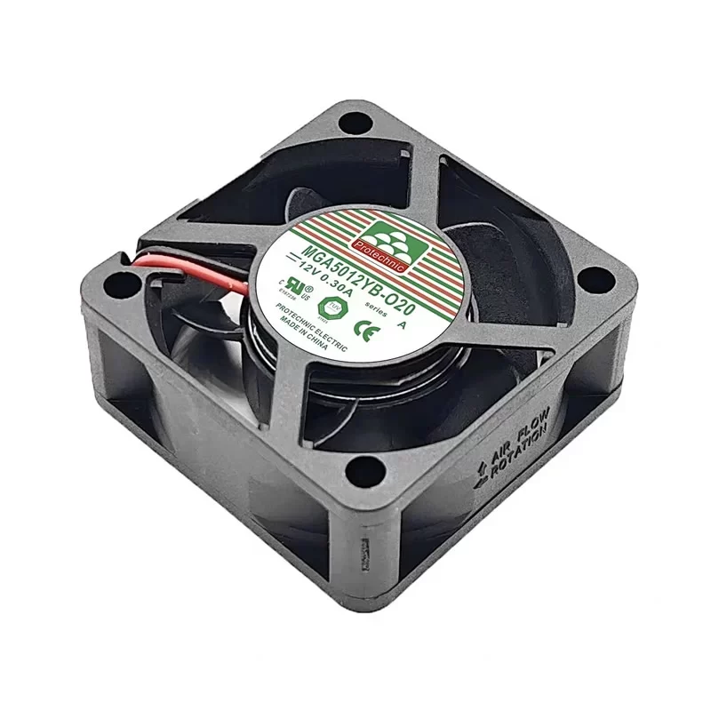 MGA5012YB-O20 Protechnic 12V 0.30A DC Axial Fan MGA5012YB-O20 Protechnic 12V 0.30A DC Axial Fan