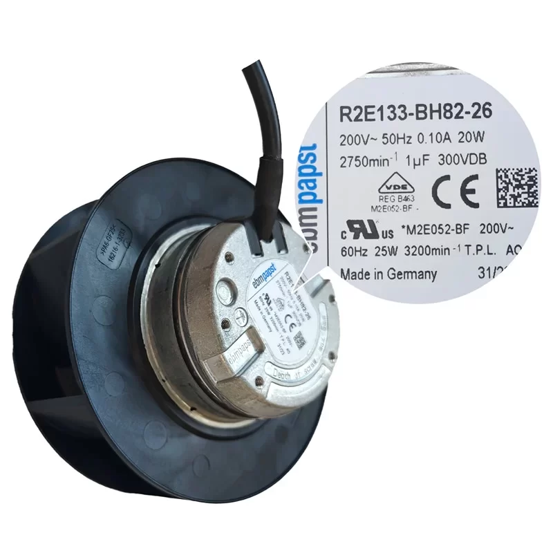 R2E133-BH82-26 ebmpapst 200V AC Centrifugal Fan 133 mm
