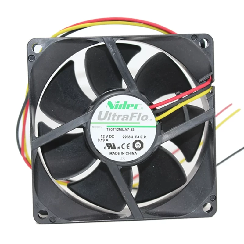 T80T12MUA7-53 Nidec 12V DC Axial Fan 80x25mm