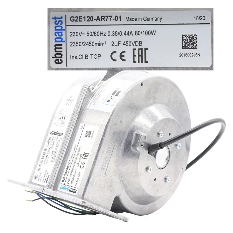 G2E120-AR77-01 ebmpapst 230V AC Centrifugal Fan 120mm
