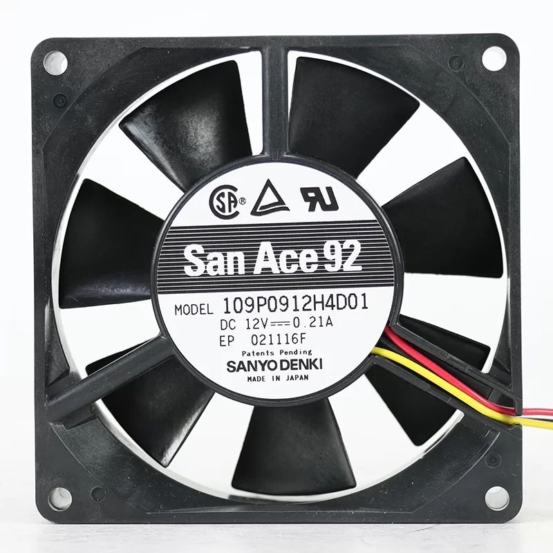 109P0912H4D01 Sanyo Denki 12V 0.21A 92mm DC Axial Fan