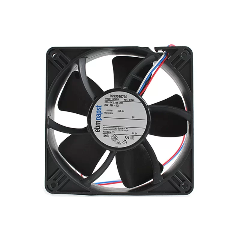 4314N/2NU ebmpapst 24V 4.1W 119mm IP68 DC Axial Fan
