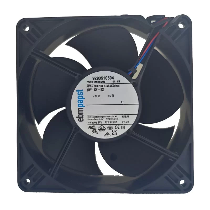 4418H ebmpapst 48V 0.18A 8.6W 119mm 12038 DC Axial Fan