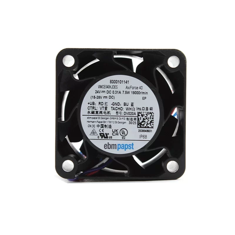 8300101141 VWCE040KJDES ebmpapst 24V IP68 DC Axial Fan