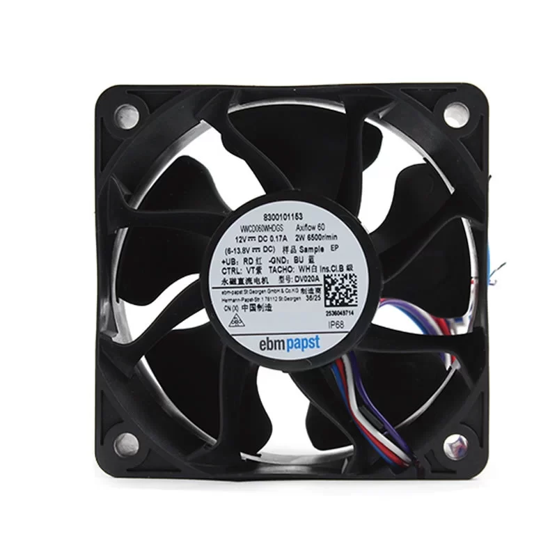 VWCD060WHDGS 8300101153 ebmpapst 12V DC IP68 Axial Fan