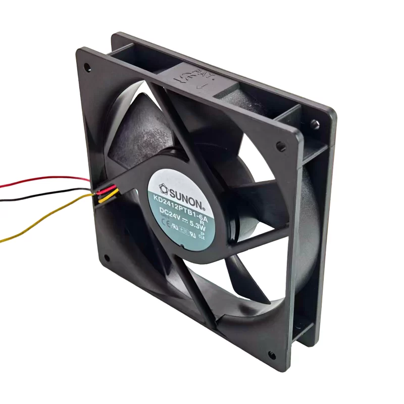KD2412PTB1-6A Sunon 24V 5.3W 120mm DC Axial Fan KD2412PTB1-6A Sunon 24V 5.3W 120mm DC Axial Fan