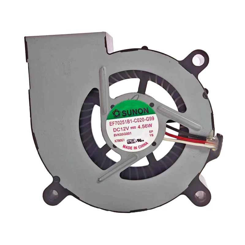 EF70251B1-C020-G99 Sunon 12V 4.56W 70mm DC Blower Fan