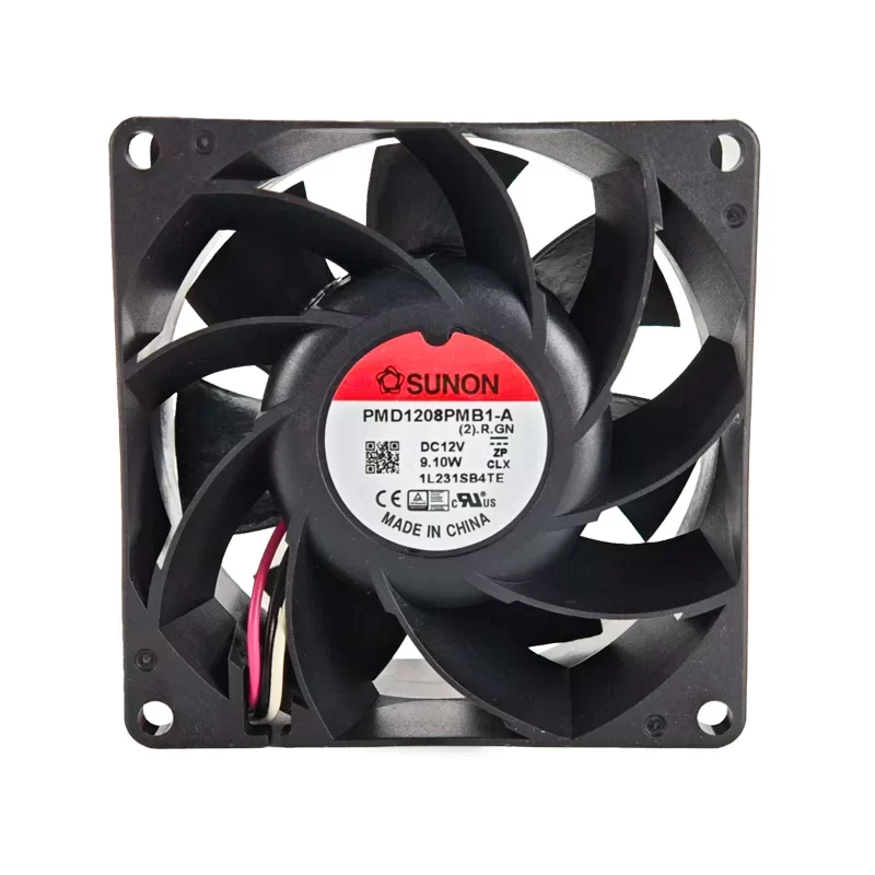PMD1208PMB1-A.(2).R.GN SUNON 12V 9.10W 80mm DC Axial Fan
