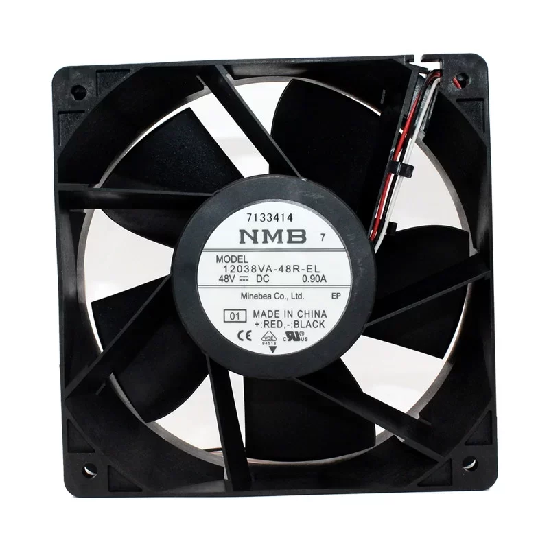 12038VA-48R-EL-01 NMB 48V 0.90A 120mm 12038 DC Axial Fan