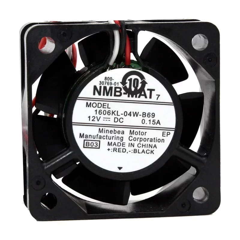1606KL-04W-B69-B03 NMB 12V 0.15A 40mm DC Axial Fan