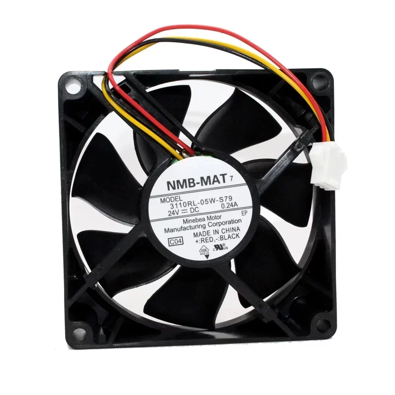 3110RL-05W-S79-C04 NMB 24V 0.24A 8025 80mm DC Axial Fan