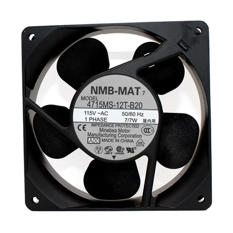 4715MS-12T-B20-A00 NMB 115VAC 7.0W 12038 AC Axial Fan