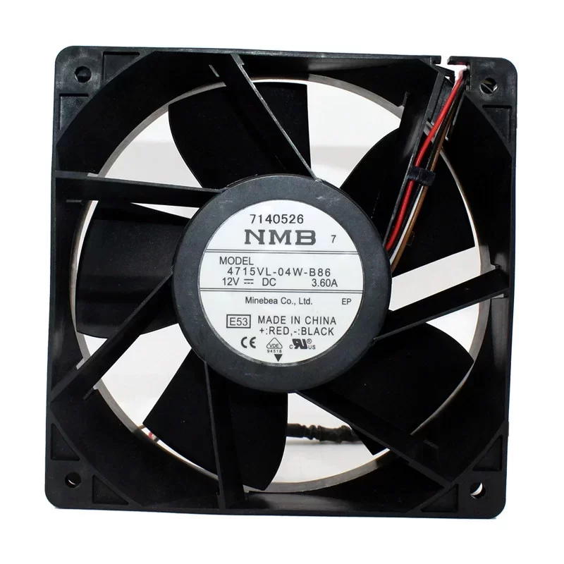 4715VL-04W-B86-E53 NMB 12V 3.60A 120mm 12038 DC Axial Fan