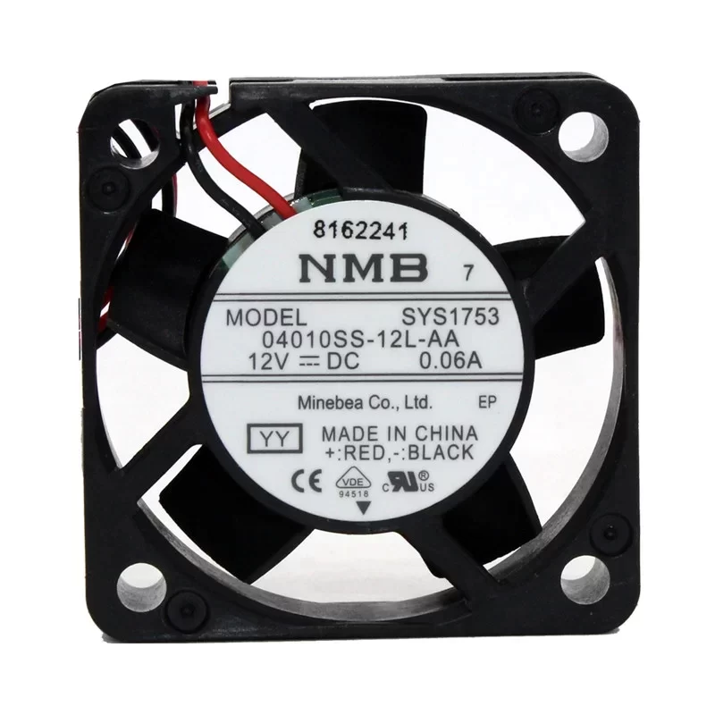 04010SS-12L-AA-YY NMB 12V 0.06A 40x40x10mm 4010 DC Axial Fan