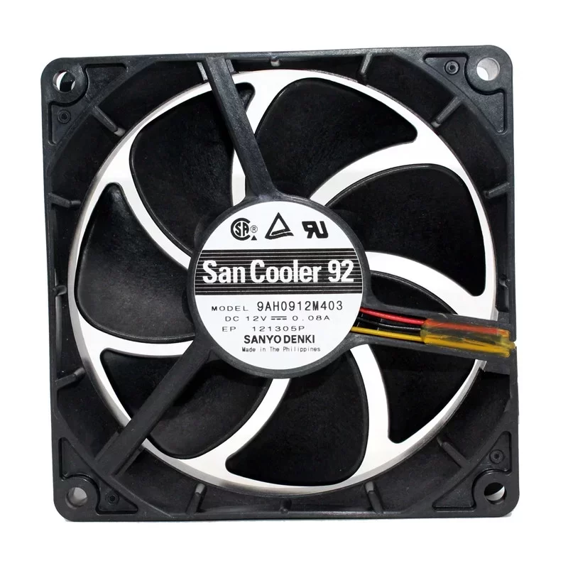 9AH0912M403 Sanyo Denki 12V 0.08A 92mm 9225 DC Axial Fan