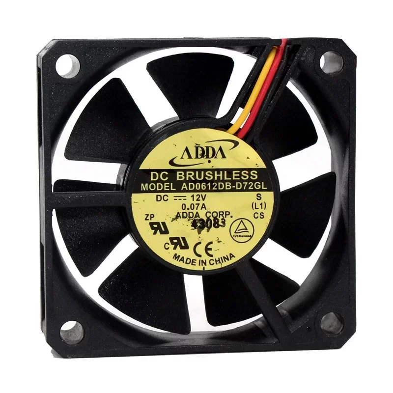 AD0612DB-D72GL ADDA 12V 0.07A 60mm 6015 DC Axial Fan
