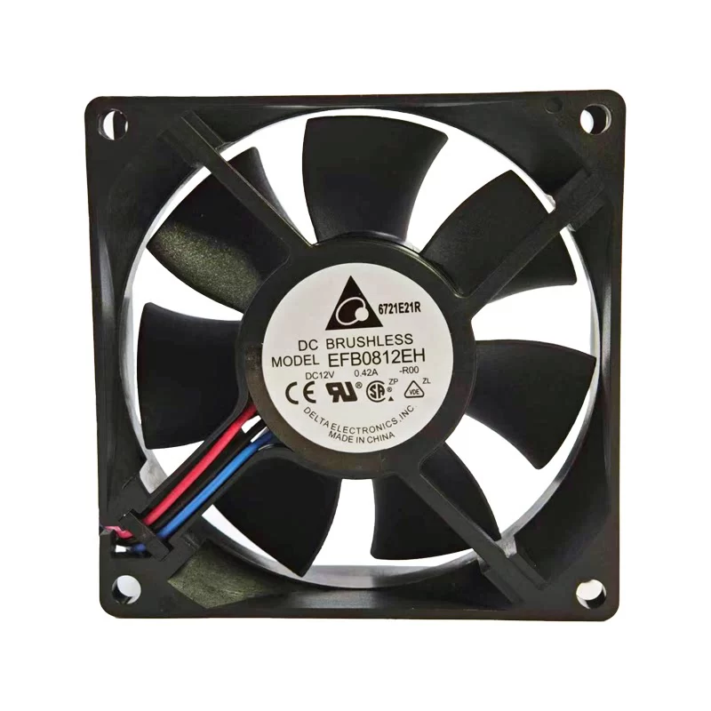 EFB0812EH-R00 Delta 12V 0.42A 80x80x25mm DC Axial Fan
