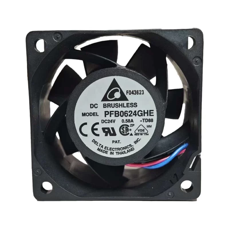 PFB0624GHE-TD88 Delta 24V 0.58A 60x60x38mm DC Axial Fan