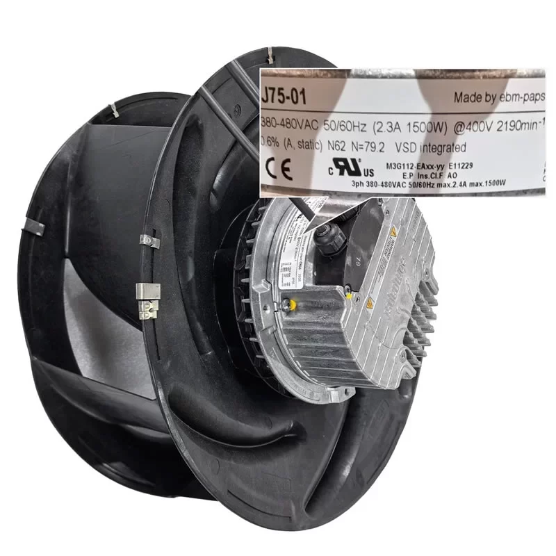 R3G400-FJ75-01 ebmpapst 400VAC 400mm EC Centrifugal Fan R3G400-FJ75-01 ebmpapst 400VAC 400mm EC Centrifugal Fan