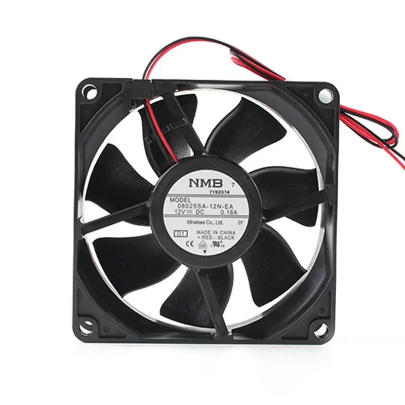 08025SA-12N-EA-D1 NMB 12V 0.18A 80x80x25mm DC Axial Fan