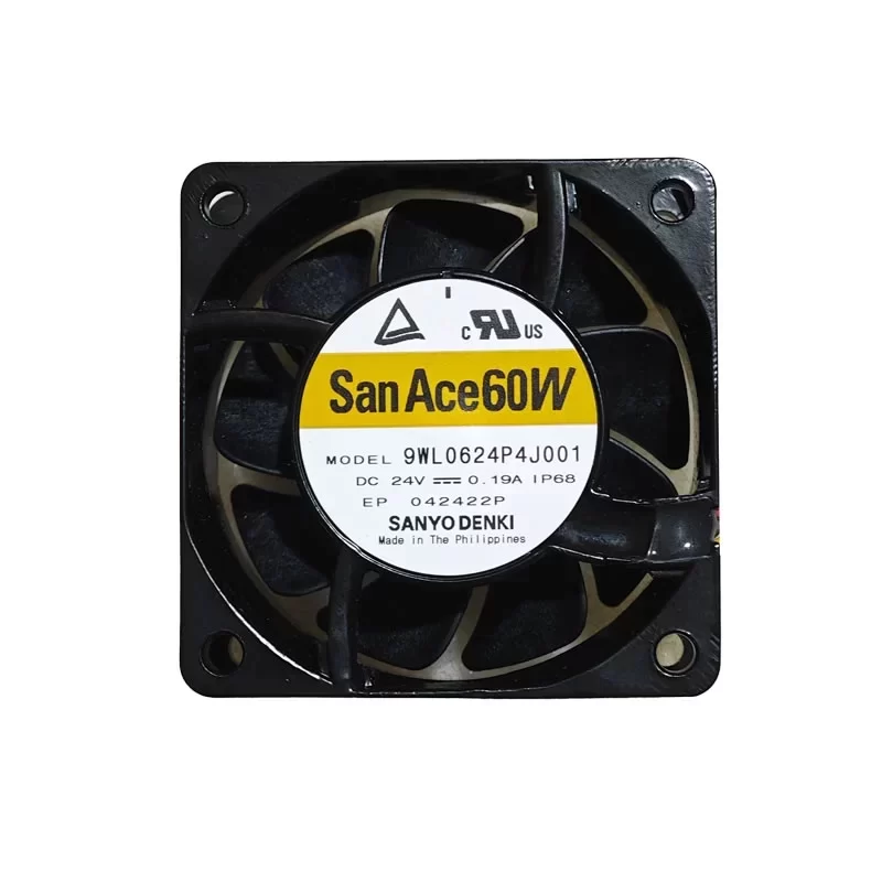 9WL0624P4J001 Sanyo Denki 24V 0.19A 60x60x25mm DC Axial Fan