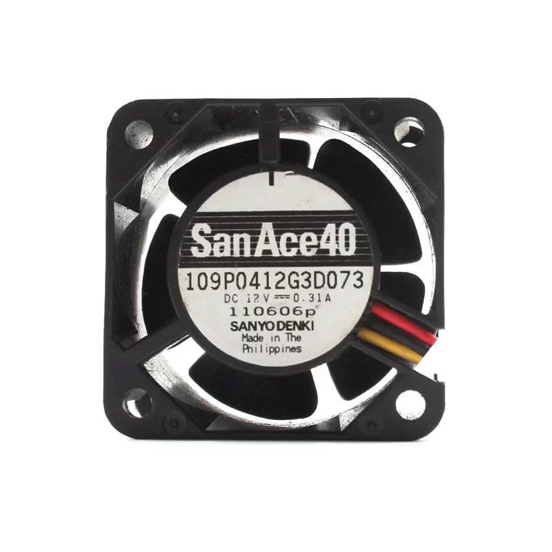 109P0412G3D073 Sanyo Denki 12V 40x40x28mm DC Axial Fan