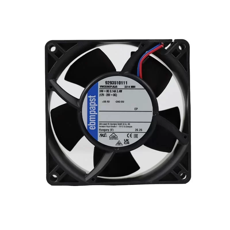 3314NHH ebmpapst 24V 0.14A 92x92x32mm DC Axial Fan